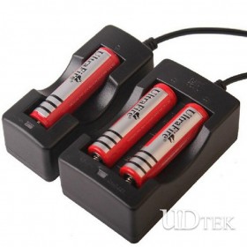 18650 double groove smart Lithium battery charger with cable UD09088 